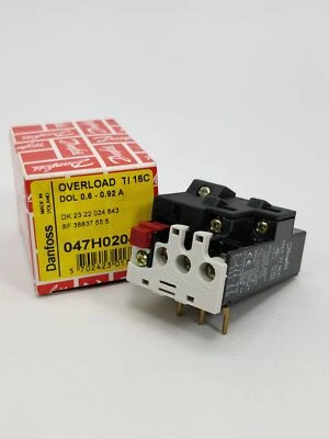 Danfoss 047H0204 TI 16C Overload Relay 0.6-0.92A - Image 1 of 4
