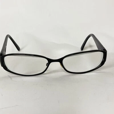 Marco de gafas Vera Wang negro VO54 rectangular borde completo 54-16-140 templo plateado Foto 1 de 4