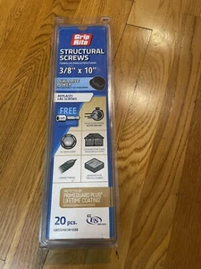(20 Stück) Grip Rite Prime Guard Plus Strukturschrauben schwarz 3/8 Zoll x 10 Zoll GRSSHW3810 - Bild 1 von 1