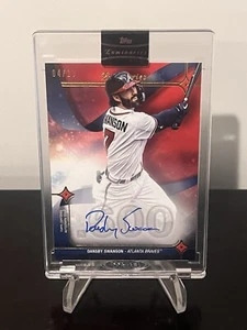 DANSBY SWANSON 2023 TOPPS LUMINARIES HIT KINGS RED /10 ON-CARD AUTO - Picture 1 of 3