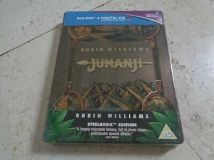 JUMANJI OOP Blu-Ray DEBOSSED FIRST EDITION SteelBook NEW&SEALED Robin Williams - Picture 1 of 5