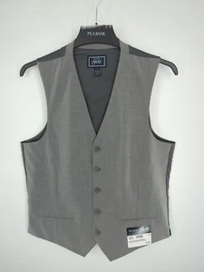 Jos A Bank Mens Vest SMALL Tailored Fit Gray 1905 Collection - Picture 1 of 3