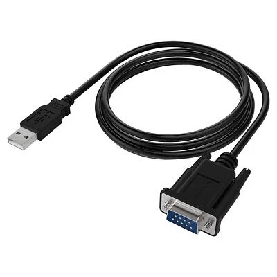 SABRENT USB 2.0 to Serial (9-Pin) DB-9 RS-232 Adapter Cable 6ft Cable - Image 1 of 4