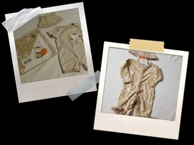 Gymboree Little Zebra 0-3 Meses Mameluco Conjunto Manta Nuevo con Etiquetas 3-6 Sombrero Nuevo en Caja Dormir Foto 1 de 4