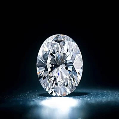 D Color Oval Moissanite Loose Stone Egg Cut 0.2–8ct 5A Unset - Image 1 of 4