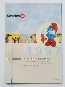 👍 SCHTROUMPFS - Catalogue SCHLEICH 1997 des figurines SCHTROUMPF Peyo /français - Foto 1 di 3