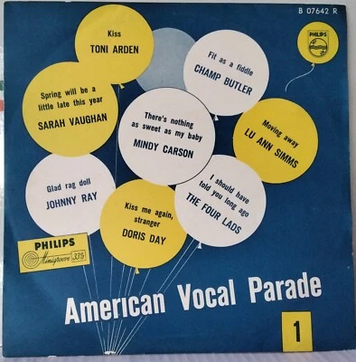AMERICAN VOCAL PARADE 1 PHILIPS B 07642 R HOLLAND 10"LP POP/JAZZ COMP DORIS DAY - Image 1 of 4