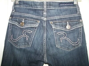 Rock & Republic Damen Jeans Med. Dunkelblau, Kendall Capri Crop Gr. 8 - Bild 1 von 12