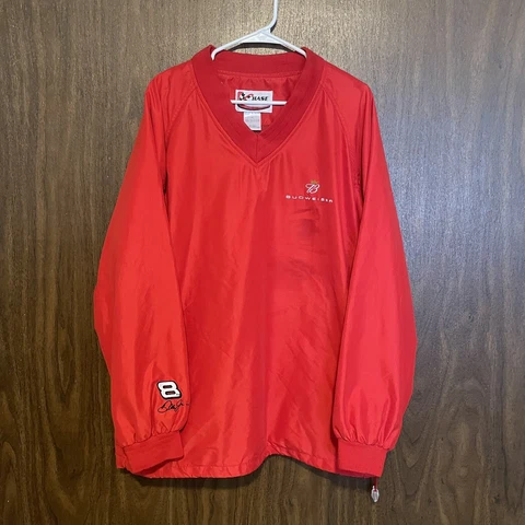 Chase Authentics Dale Earnhardt Jr. Budweiser Red Vent Windbreaker XL NASCAR Cover