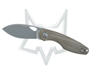 Fox Knives Chilin Green Micarta M398 Stainless Pocket Knife FX-530 MOD
