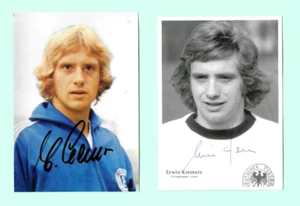 Erwin&Helmut Kremers DFB WM 74 FC Schalke 04 Fotos 10x15/14 original Autogramme - Bild 1 von 1