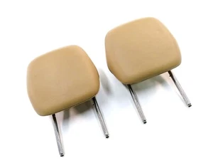 2011 PORSCHE CAYENNE (958) FRONT LEFT & RIGHT SEAT HEADREST SET (BEIGE LEATHER) - Picture 1 of 9