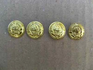 Officer's hat buttons JNA Army (coat of arms of Yugoslavia)-Lot of 4 - Picture 1 of 8