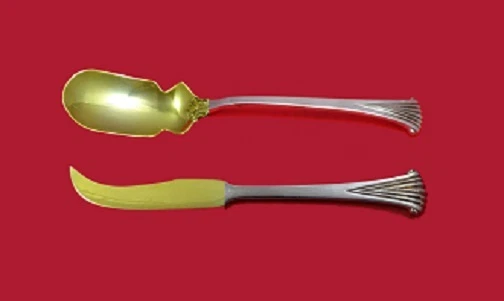 Набор сервировок для икры Onslow от Tuttle из чистого серебра 2 шт. на заказ GW - Изображение 1 из 1