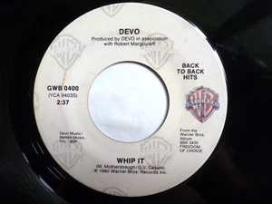 DEVO 45 RPM 7" VINYL - Whip It / Girl U Want BACK TO BACK HITS! RARE!!! - Picture 1 of 1
