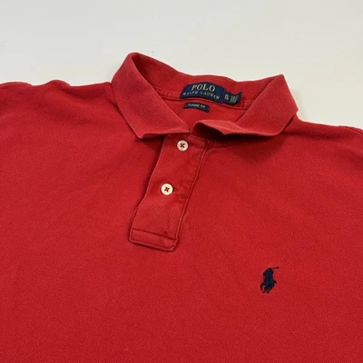 Polo Ralph Lauren Polo Para Hombre Extra Grande Rojo Calce Clásico Algodón Foto 1 de 4