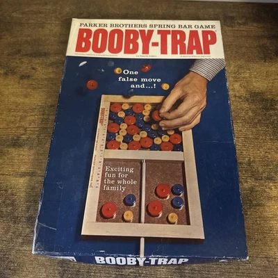 Vintage 1965 Booby Trap Board Game Parker Brothers in original box instructions - Image 1 of 2