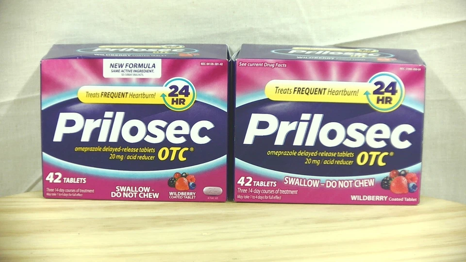 2 cajas de Prilosec OTC 24 horas Wildberry 42 unidades caducidad 27/02++ Foto 1 de 1