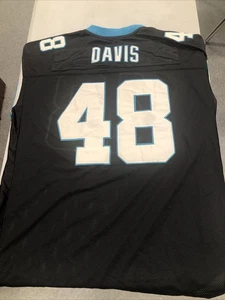 Camiseta Carolina Panthers Hombre 2XL Reebok On Field Thomas Davis #48 Cosida #’s Name - Imagen 1 de 13