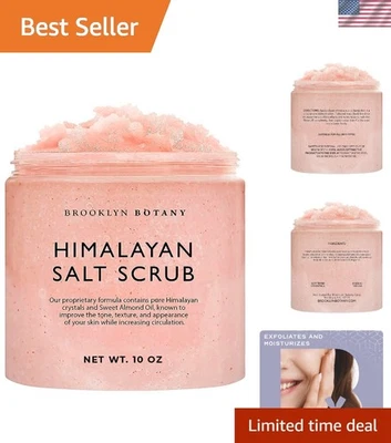 Exfoliating Himalayan Salt Body & Foot Scrub - 10 oz Gift for All Skin Types - Image 1 of 4