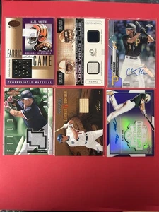 Sports Card Lot (17) Auto Rookie RC Jersey Patch RPA’s All Autos Relics NFL MLB - Bild 1 von 3