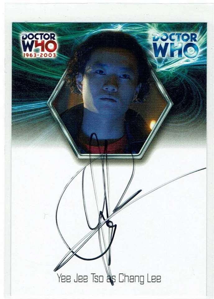 Dr Who 40th Anniversary 1963-2003 Autograph Card WA4 Yee Jee Tso as Chang Lee - Image 1 of 1