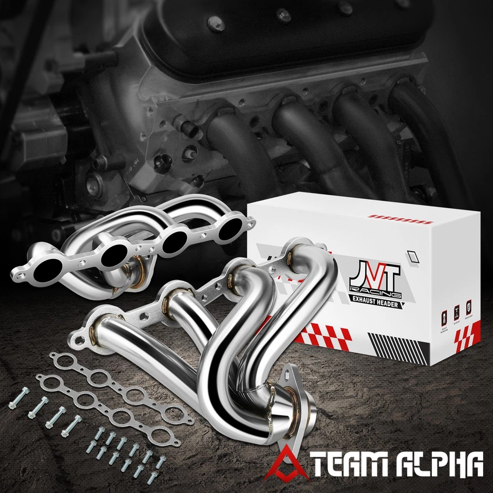 Fits 2004-2006 Pontiac GTO 5.7L 6.0L V8 Stainless Shorty Exhaust Manifold Header - Image 1 of 4