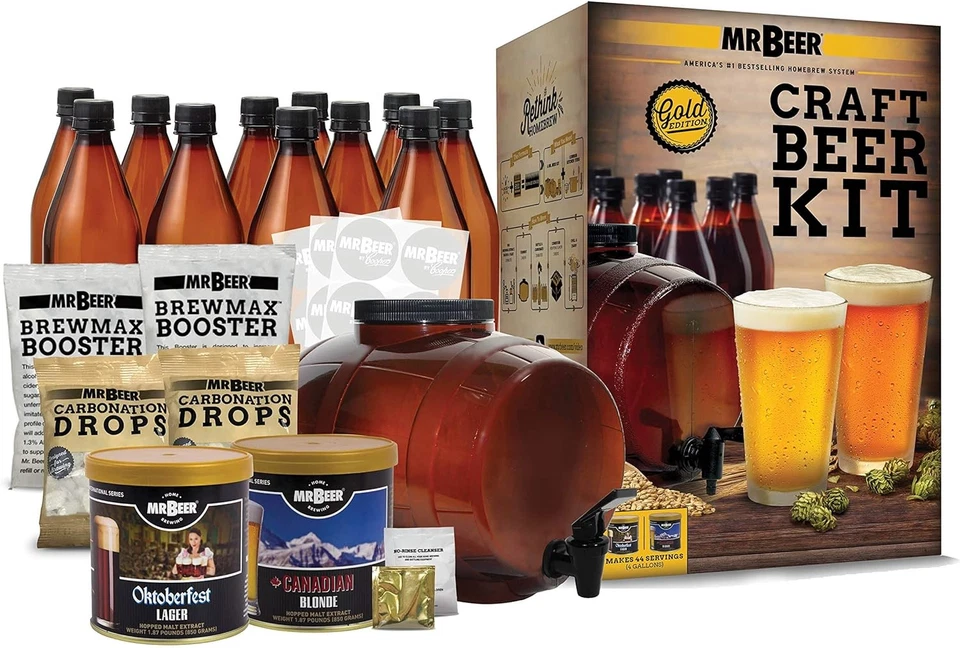 Premium 2 Gallon Homebrewing Craft Making Kit Food Equipment Shatterproof