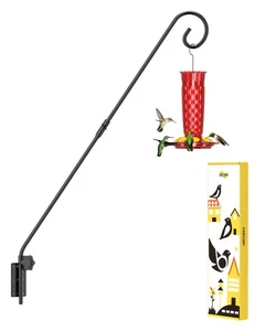 Wall Mount Deck Hook, 28" Hummingbird Feeder Hanger, Heavy Duty Bird Feeder P... - Picture 1 of 9