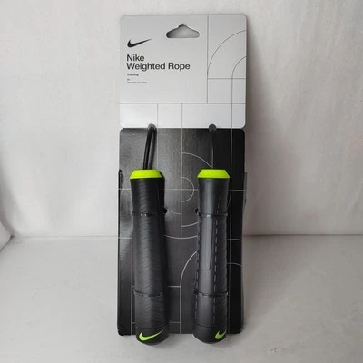 Nike Cuerda Pesada Saltar Deportes Saltar Ajustable .5 LB 9' Cuerda Llave Allen Negra Foto 1 de 4