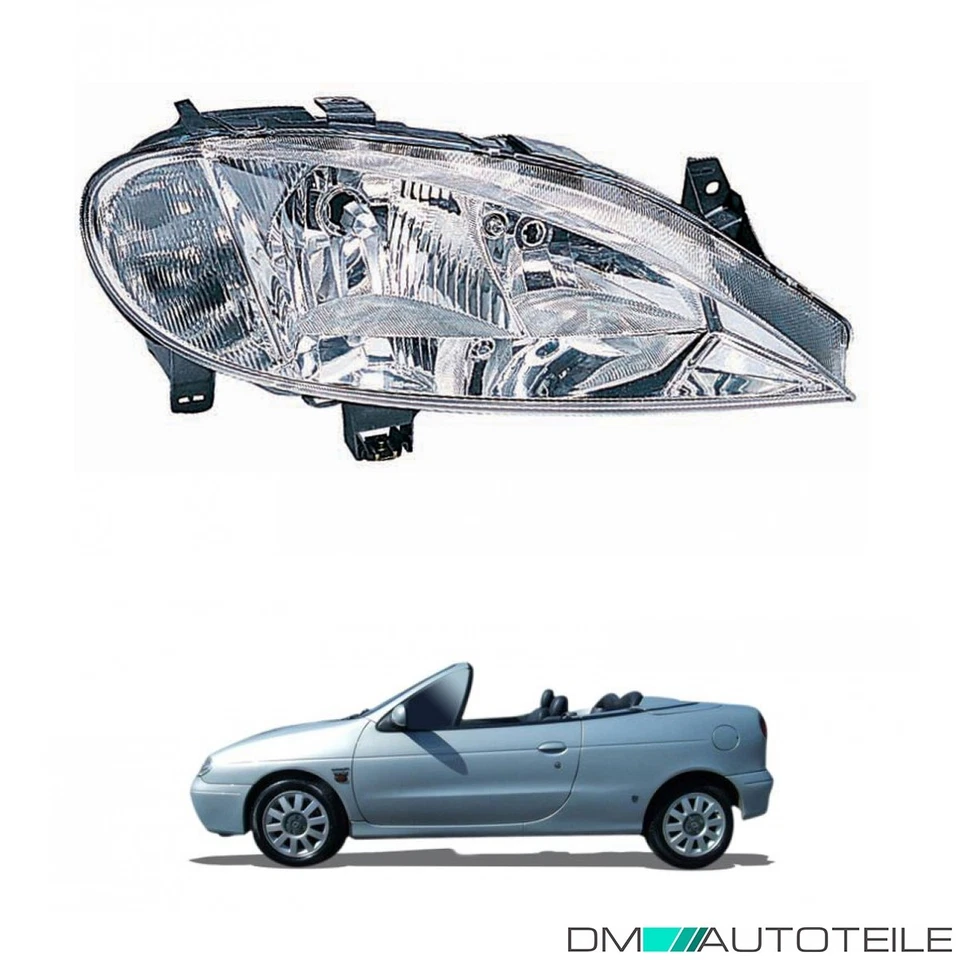 Hauptscheinwerfer Frontscheinwerfer rechts H1 H7 für Renault Megane I - Bild 1 von 1