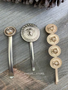 NEU MIT ETIKETT HAARSPANGE METALL GOLD 3ER SET MEDUSA HAARSTIFTE KÖNIGLICHES Hochzeitszubehör - Bild 1 von 5
