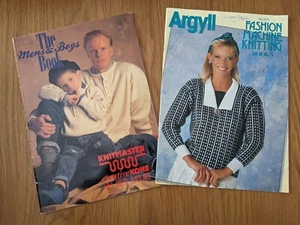 VINTAGE ARGYLL FASHION BOOK 5 - No. 831 & MENS & BOYS MACHINE KNITTING BOOK - Picture 1 of 17