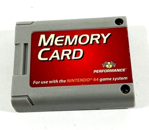 Nintendo 64 Performance Memory Card P-302 Excellent Condition - Picture 1 of 2