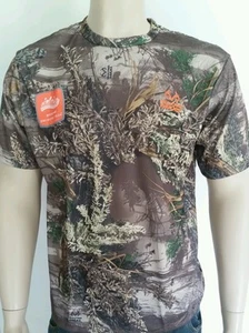 MENS REALTREE MAX1 DRI-ECH PERFORMANCE SHORT SLEEVE HUNTING CAMO TEE - Picture 1 of 4