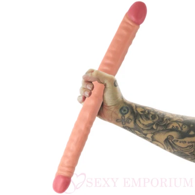 18 Inch Double Ended Dildo Sex Toy, Anal & Vaginal, Couple Double Dong Real Feel - Image 1 of 4
