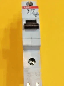 S201-C6 S201C6 Magnet-Thermoschalter ABB 6A 1-POLIG 464000 C-Kurve + S2C-H10 - Bild 1 von 7