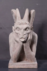 Grotesque GARGOYLE Statue Figure Historic Medieval Fearsome Fantasy Architecture - Picture 1 of 7