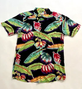 Camisa Hawaiana PATAGONIA SP17 Pataloha Malihini 88 Bananas - Negra Floral - S - Imagen 1 de 7