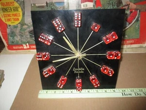 Reloj de recuerdo Laughlin Nevada funciona dados para números definitivo kitsch - Imagen 1 de 3