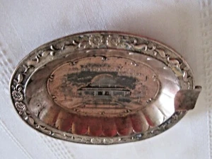 Posacenere vintage "Adler Planetarium Chicago" Relco placcato argento - Giappone occupato - Foto 1 di 6