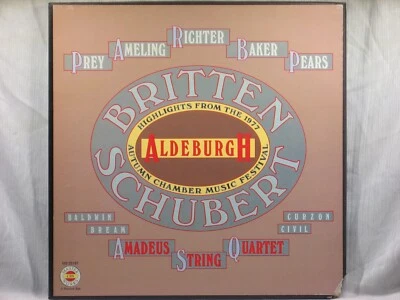 Britten/Schubert - Aldeburgh Festival 1977 Highlights - 3LP Box Set CBS M3 35197 - Image 1 of 4