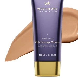 Natural Radiance Body Coverage Perfector - Sweatproof Leg & Body Makeup 3.5 Oz - Picture 1 of 12