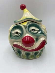 McCoy Sad Clown Cookie Jar Scary USA Scarce Vintage #255 Rare HTF - Picture 1 of 9