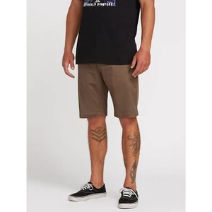 VOLCOM - Pantalones Cortos Para Hombre Frickin Modernos Elastizados 21" - Champiñón - Pantalones Cortos de Verano - Imagen 1 de 5