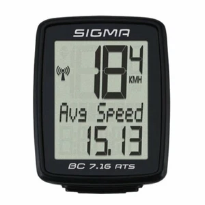 Ciclocomputer-Conta Km bici Sigma BC 7.16 ATS Bicicletta Mtb Ibrida Strada Corsa - Foto 1 di 3