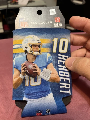 Los Angeles Chargers Justin Herbert Can Koozie. can cooler NFL.  Double Sided Cover