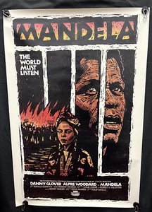 Mandela - Original One Sheet Movie Poster Flat 1987 Mint- 27" x 40" - Picture 1 of 2