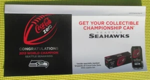 2014 Coca Cola Zero Seahawks Championship Can Store Display - Bild 1 von 5