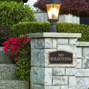 No Soliciting Lawn/Wall Statement Sign - Picture 1 of 4